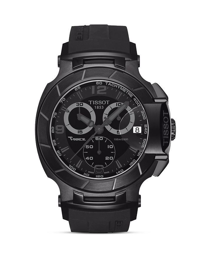 Tissot T-Race Men's Black Quartz Chronograph Sport Watch, 50mm ...