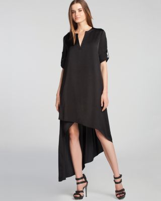 navy blue dress for baby girl BCBGMAXAZRIA Asymmetrical Maxi Dress main image 0