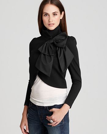 Alice And Olivia Alice Olivia Jacket Addison Bow Collar Crop Bloomingdale S Nwt $597 alice + olivia blakely flared puffer coat duck down jacket white m. addison bow collar crop