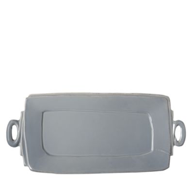 Vietri Lastra Handled Rectangular Platter
