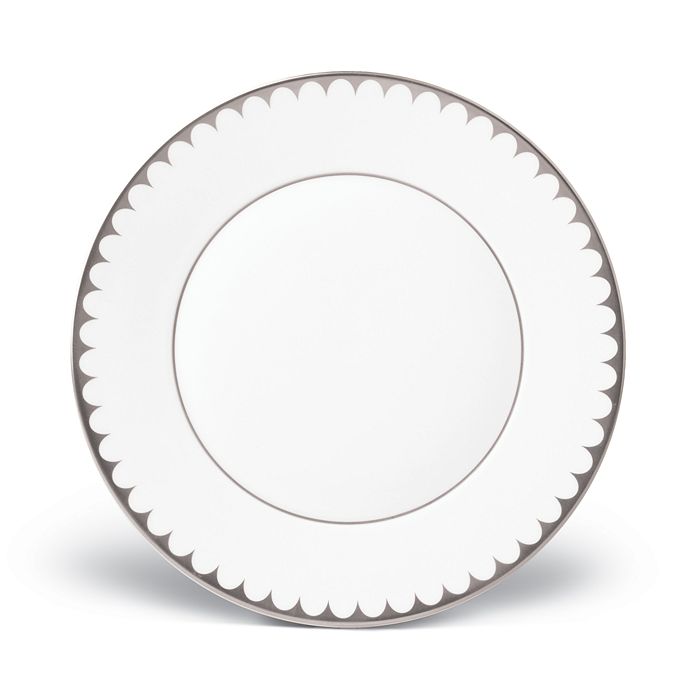 L'objet Aegean Gold Filet Dessert Plate In Platinum And White