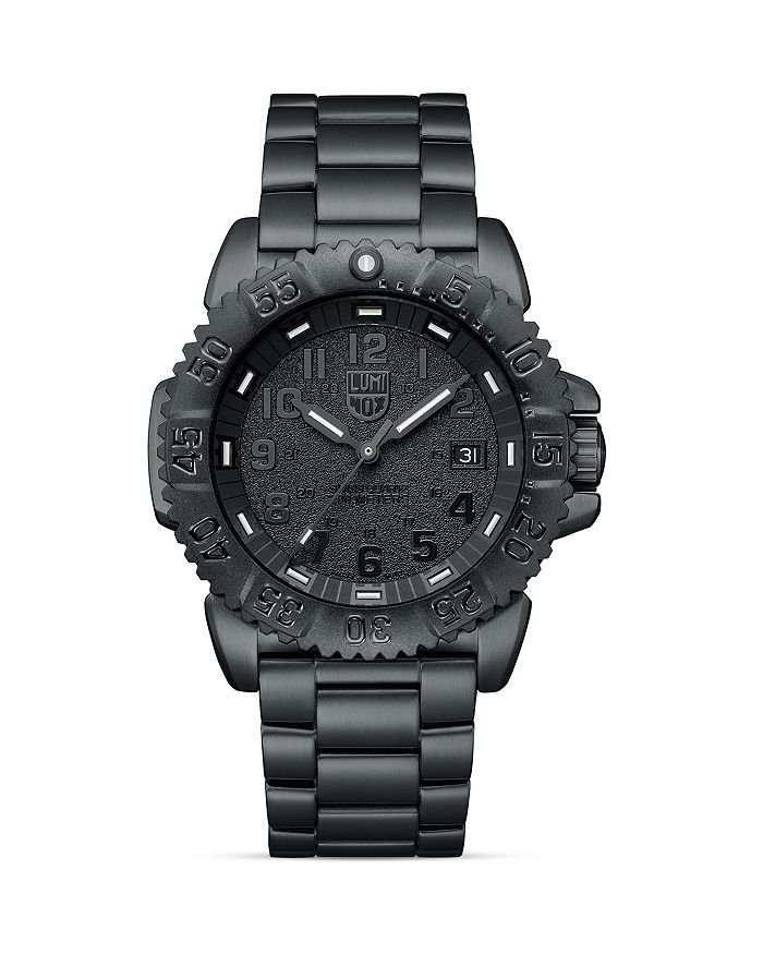 Luminox Navy Seal Steel Colormark 3152 Watch, 44mm In Black/black