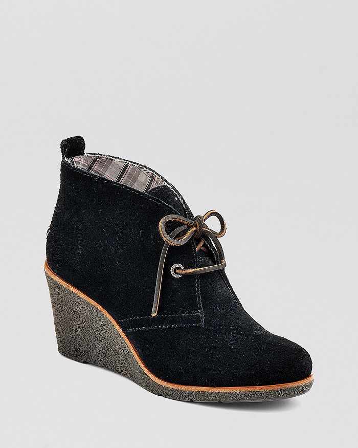 Sperry - Lace Up Platform Wedge Booties - Harlow