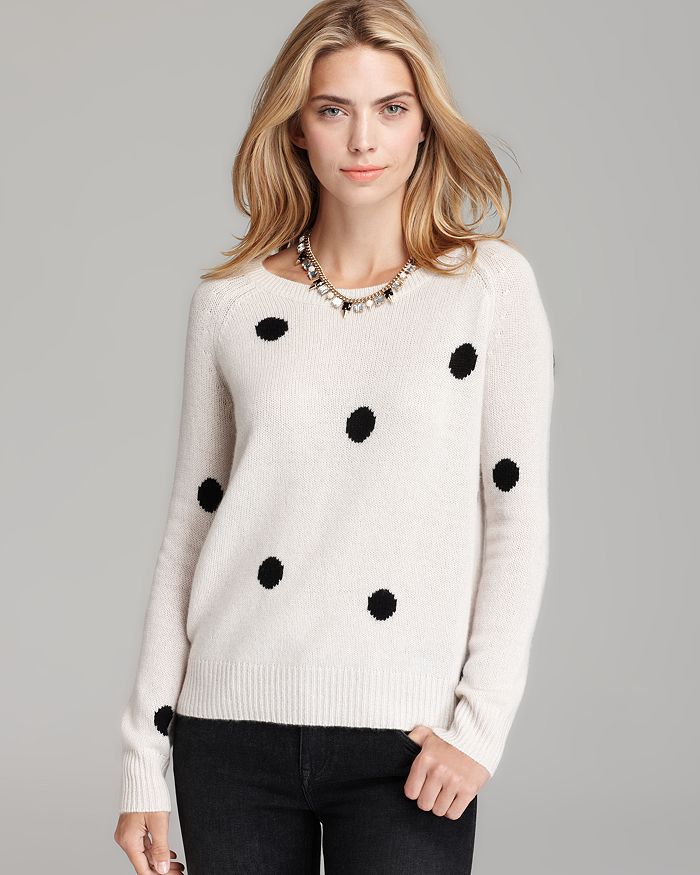 360cashmere 360 Sweater - Jules Polka Dot Cashmere | Bloomingdale's