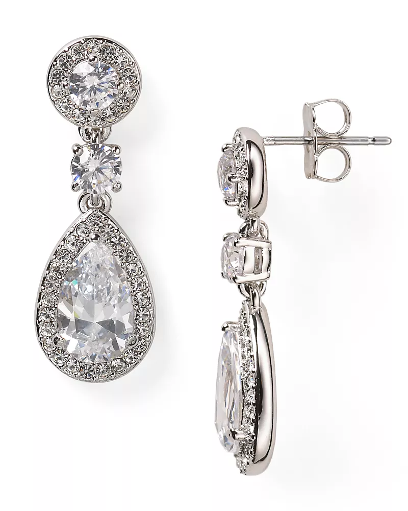 Nadri Framed Drop Earrings