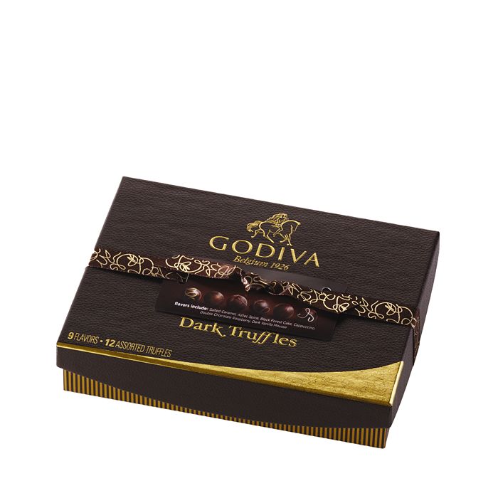 Godiva® 12 Piece Dark Signature Truffles Gift Box Bloomingdale's