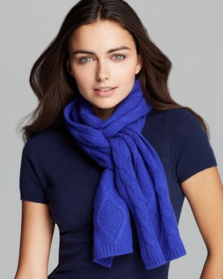 C by Bloomingdale's Cashmere - Cashmere Cable Scarf - Exclusive