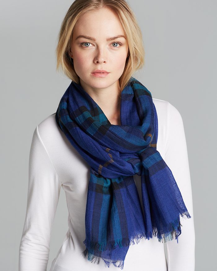 Burberry gauze scarf top sale