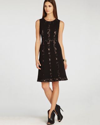 navy blue dress for baby girl BCBGMAXAZRIA Kailey Sleeveless A-Line Dress – Runway Catalog