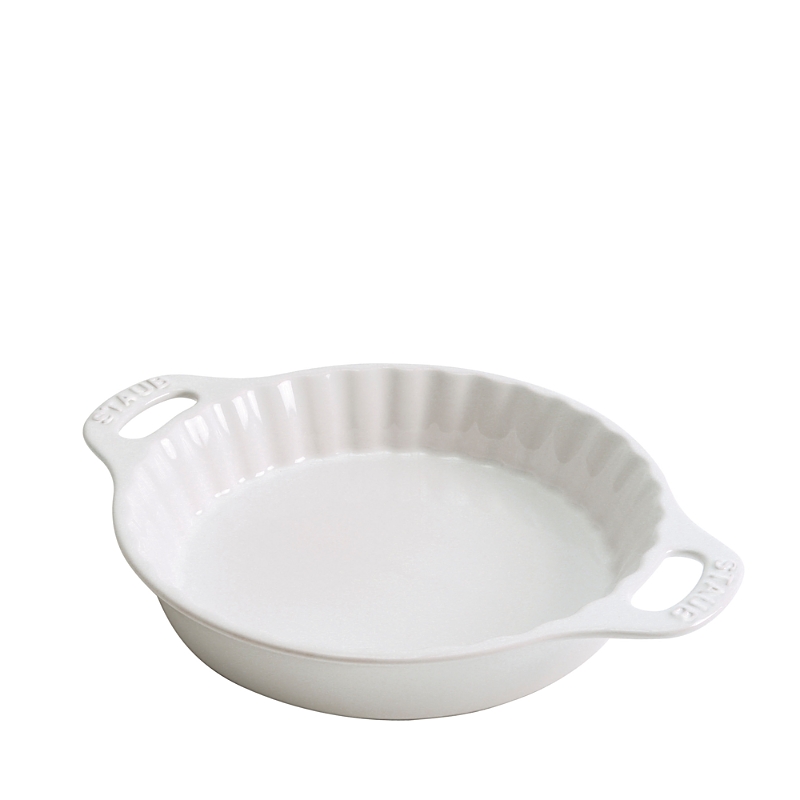 Staub Pie Dish In White