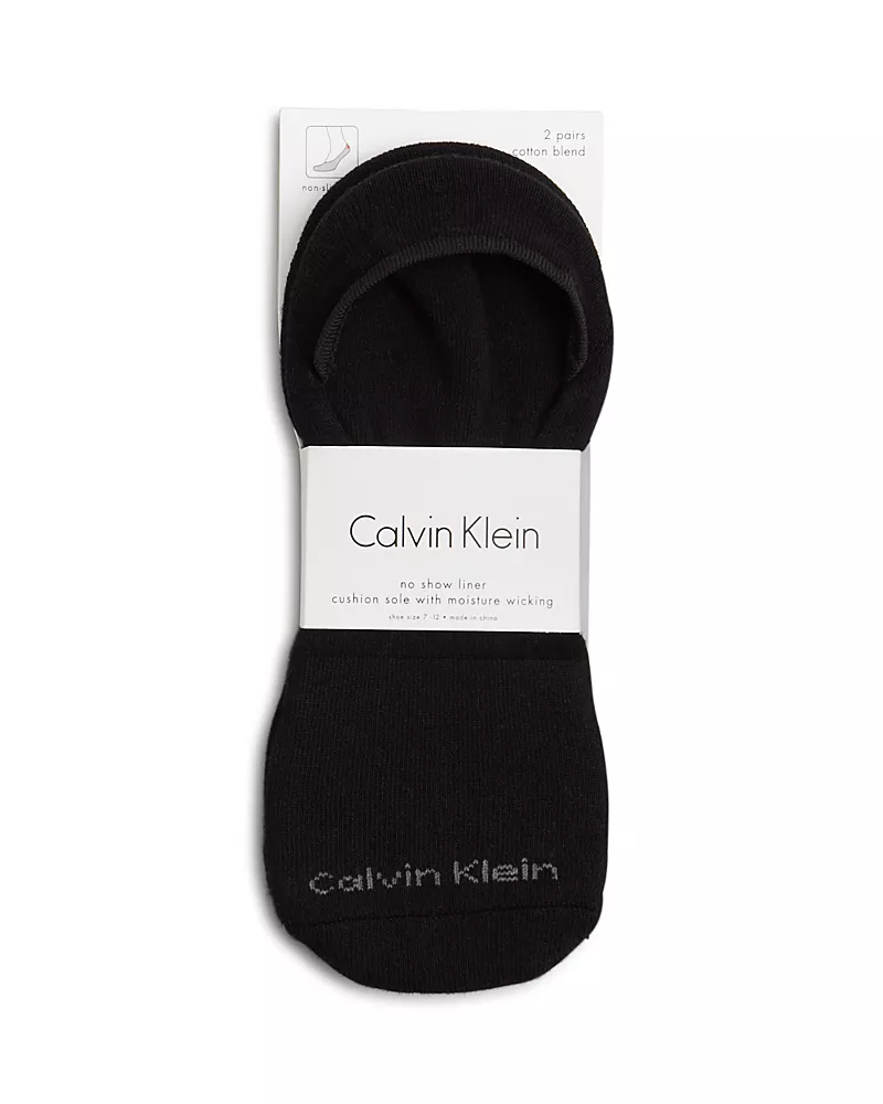 Calvin Klein Low Cut Cushion Sole Socks, Pack of 2