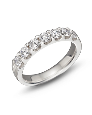 Diamond 7 Station Band in 18K White Gold, 1.0 ct. t.w.