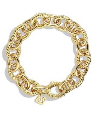 Oval Large Link Bracelet in Gold
