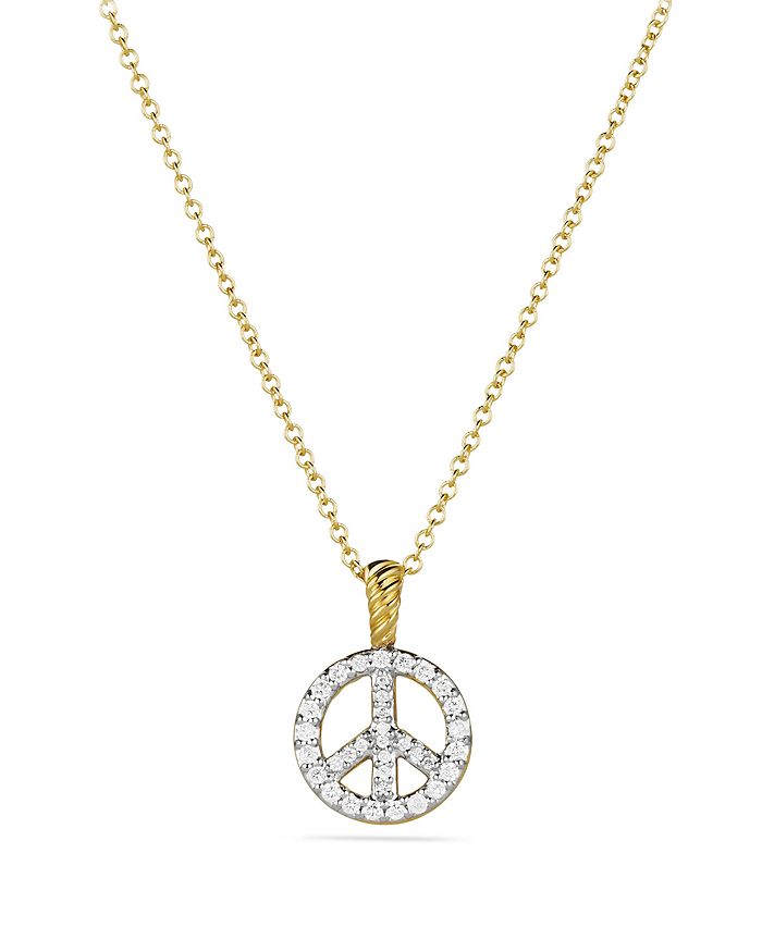 David yurman top peace sign necklace