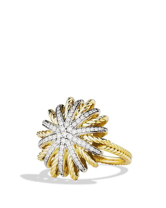 DAVID YURMAN STARBURST RING WITH DIAMONDS IN GOLD,R09965D88ADI7