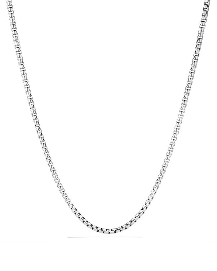 David Yurman Extra Large Box Chain, 22 In Silver
