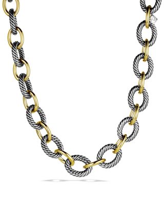 David yurman extra large oval link necklace discount
