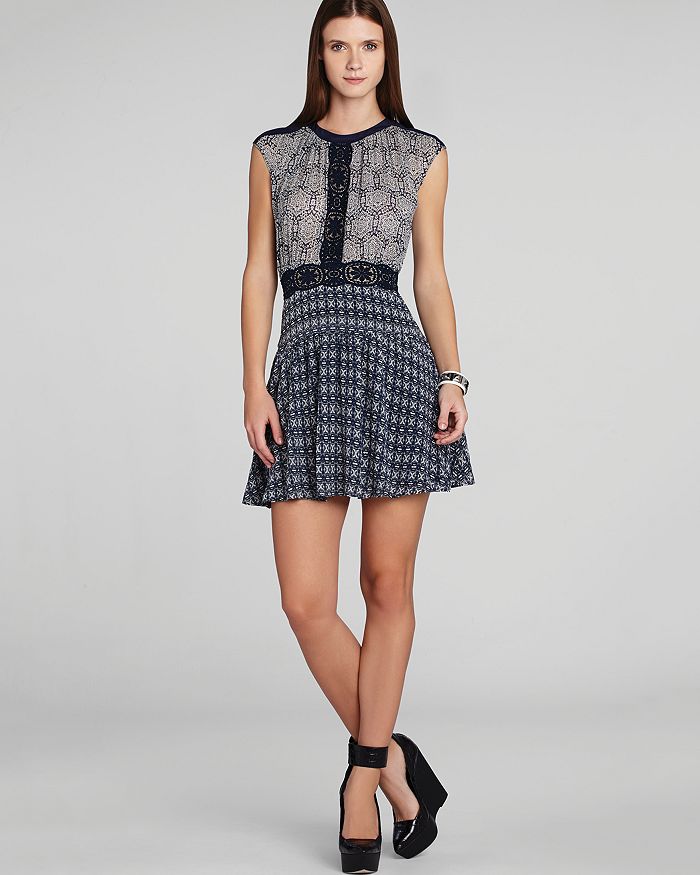 Bcbg mixed media dress sales