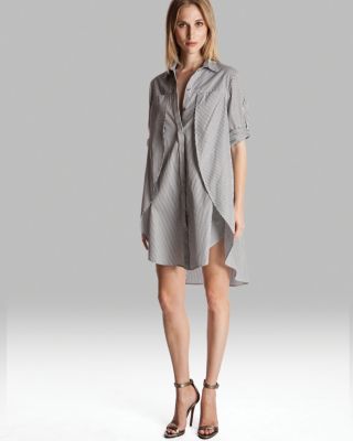 halston heritage shirt dress Halston Heritage | Dresses | Halston Heritage White Cotton Poplin Shirt  Dress Size Xs