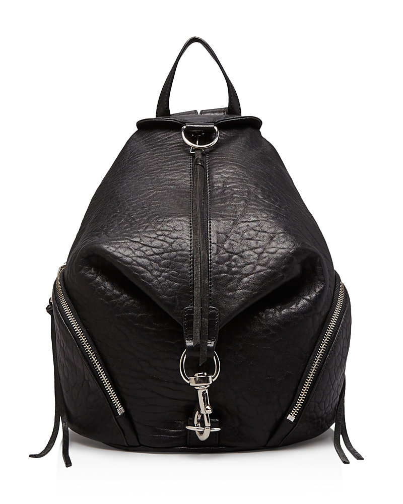 Rebecca Minkoff Julian Backpack In Black/silver
