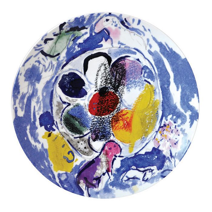 Bernardaud Marc Chagall Coupe Plate, Set Of 6 In Multi