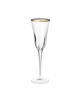 VIETRI - Optical Gold Champagne Glass