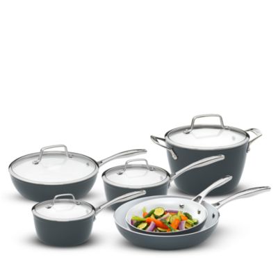 Bialetti - Bialetti Signature Series Ceramic Nonstick 10-Piece Cookware Set