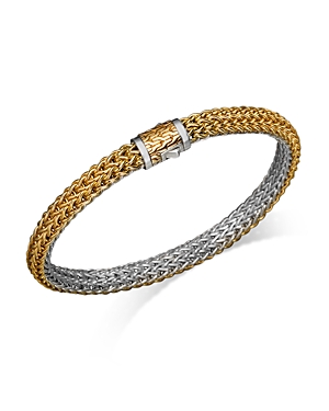 John Hardy Classic Chain Gold & Silver Small Reversible Bracelet John Hardy Classic Chain Gold & Silver Small Reversible Bracelet