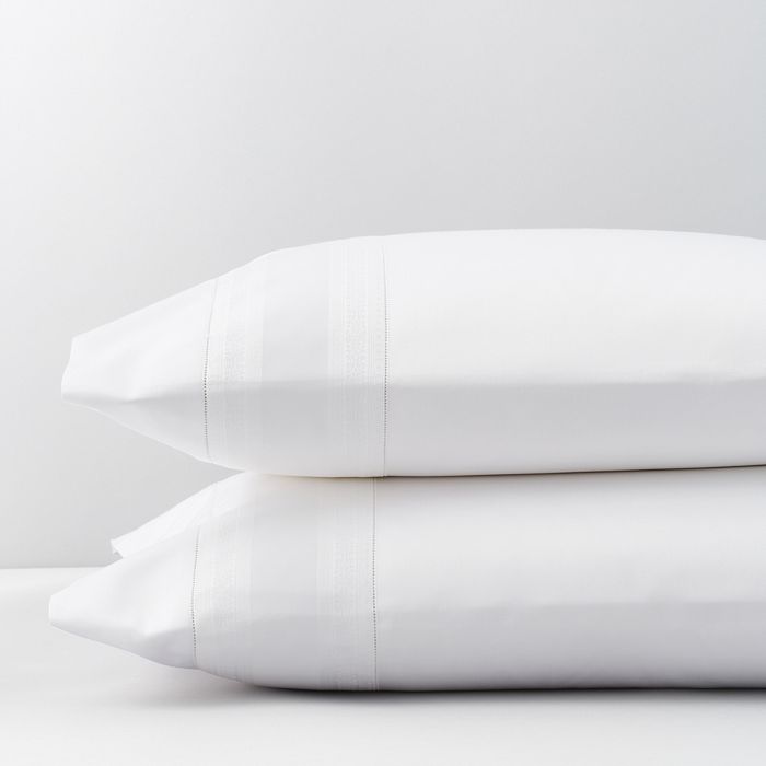 Sferra Capri Standard Pillowcase, Pair In White