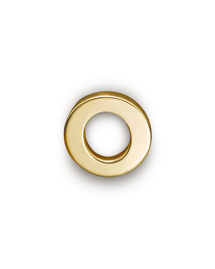 Shop Zoë Chicco 14k Yellow Gold Single Initial Stud Earring In C