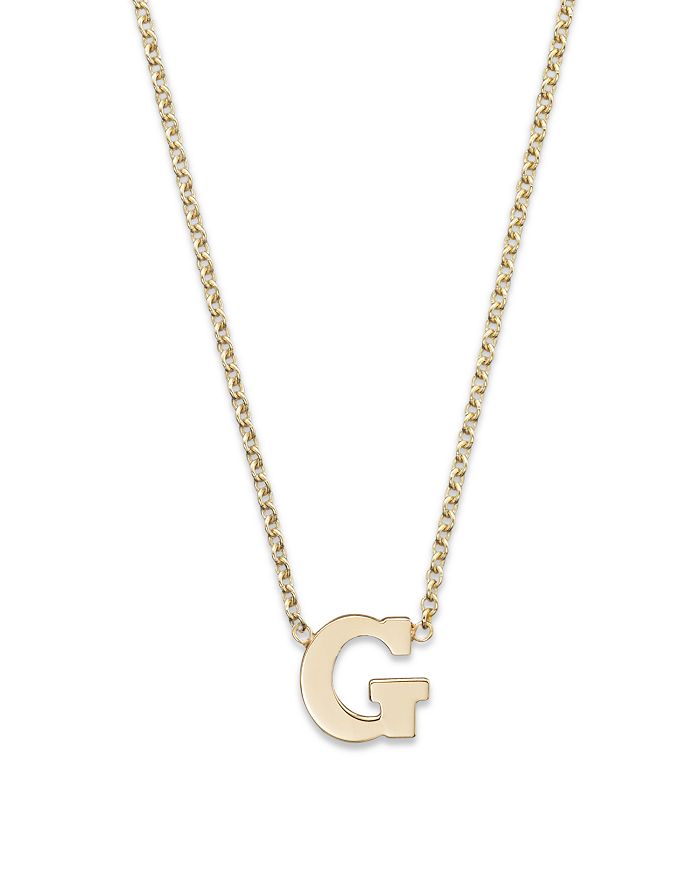 Zoë Chicco 14k Yellow Gold Initial Necklace, 16