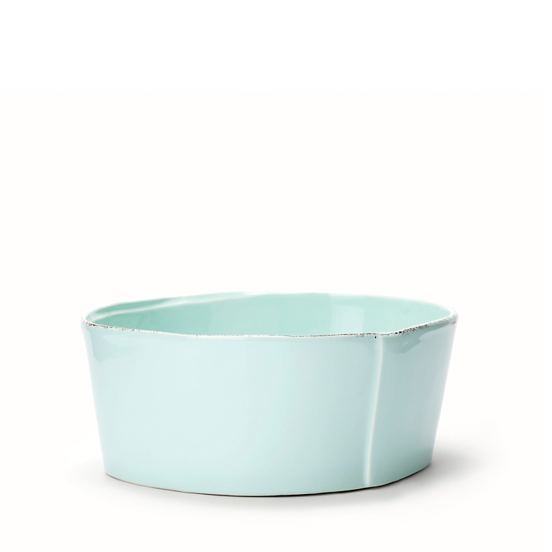 Vietri Lastra Medium Serving Bowl In Aqua