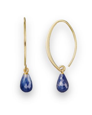 simple sapphire earrings