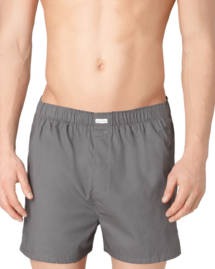 CALVIN KLEIN COTTON CLASSICS WOVEN BOXERS, PACK OF 3