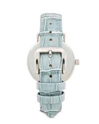 Kate Spade NY Metro White Croc-Embossed Watch Available ✓ Kate Spade Womens Metro Stainless Steel Watch  main image 4