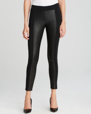 GUESS - Ponte and Faux Leather Leggings
