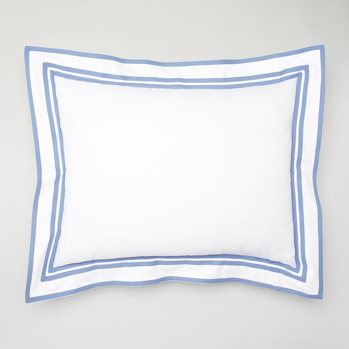 Matouk Meridian 350 Thread Count Sham In Azure Blue