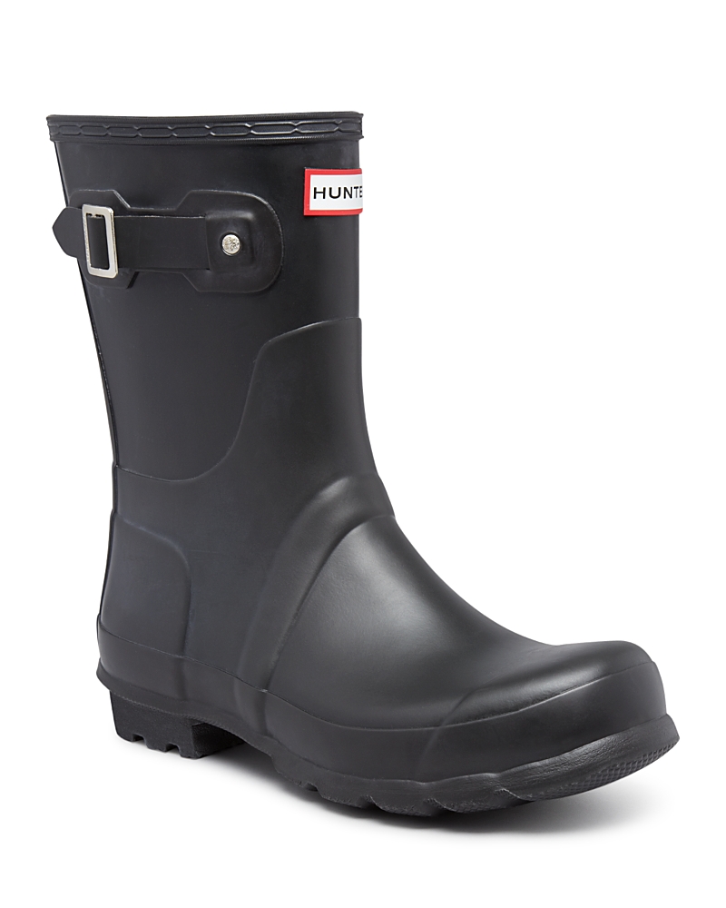 Hunter Original Short Waterproof Rain Boot In Black