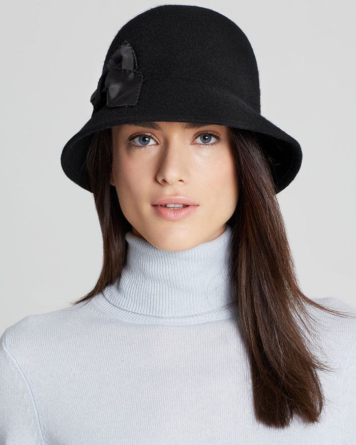 kate spade new york Stitched Bow Cloche | Bloomingdale's