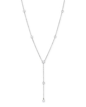 Bloomingdale's - Diamond Station Lariat Necklace in 14K White Gold, 0.75 ct. t.w. - 100% Exclusive