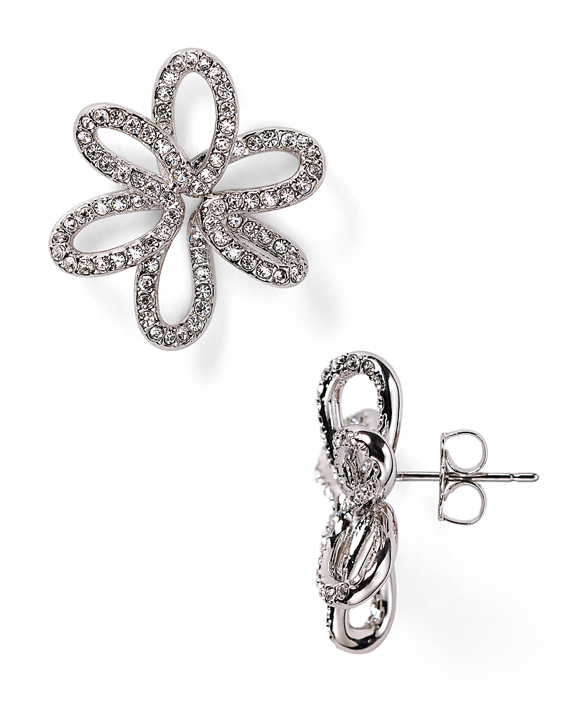 Nadri Open Flower Stud Earrings