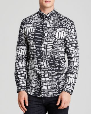 McQ Alexander McQueen - Razor Print Button-Down Shirt - Slim Fit