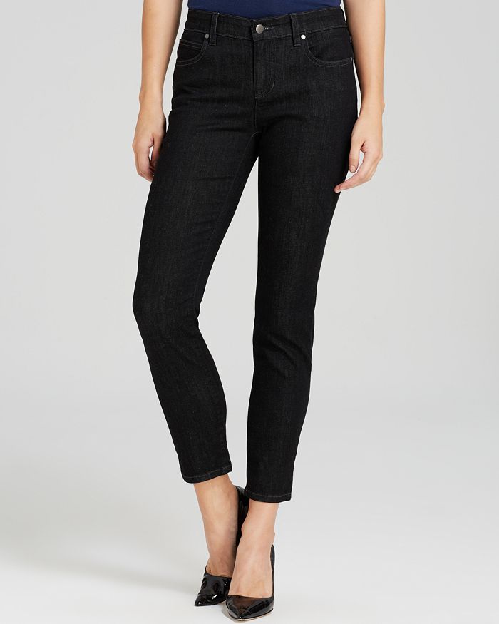 Eileen Fisher Slim Ankle Jeans in Black Indigo | Bloomingdale's