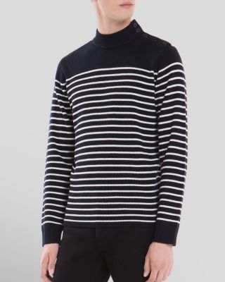 Sandro Sailor Stripe Shoulder Button 