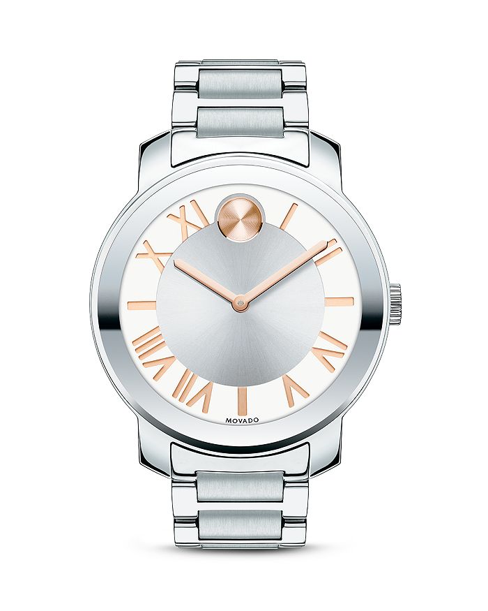 Movado Bold Luxe Stainless Steel Watch, 39mm In Silver