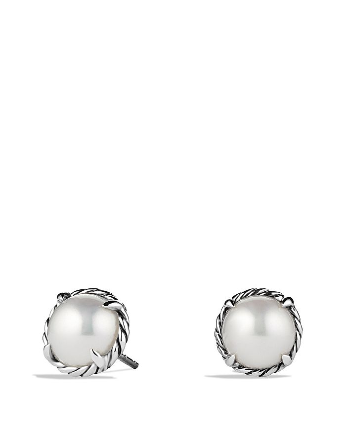 Châtelaine Earrings with Cultured Freshwater Pearls