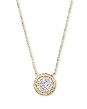 Bloomingdale's - Pavé Diamond Circle Pendant Necklace in 14K Yellow Gold, 0.35 ct. t.w. - 100% Exclusive
