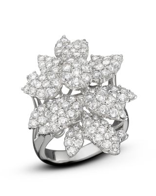 ☆nff☆ cluster ringwhite nff1 Diamond Cluster Ring | 14k Gold | EF Collection — EF Collection®