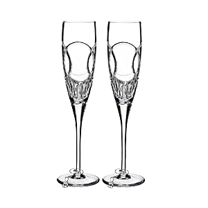 Waterford Love Wedding Vows Champagne Toasting Flutes, Set of 2 Waterford Love Wedding Vows Champagne Toasting Flutes, Set of 2