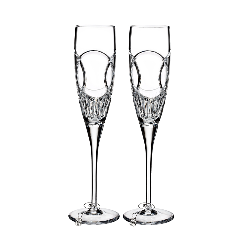 Waterford Love Wedding Vows Champagne Toasting Flutes, Set of 2